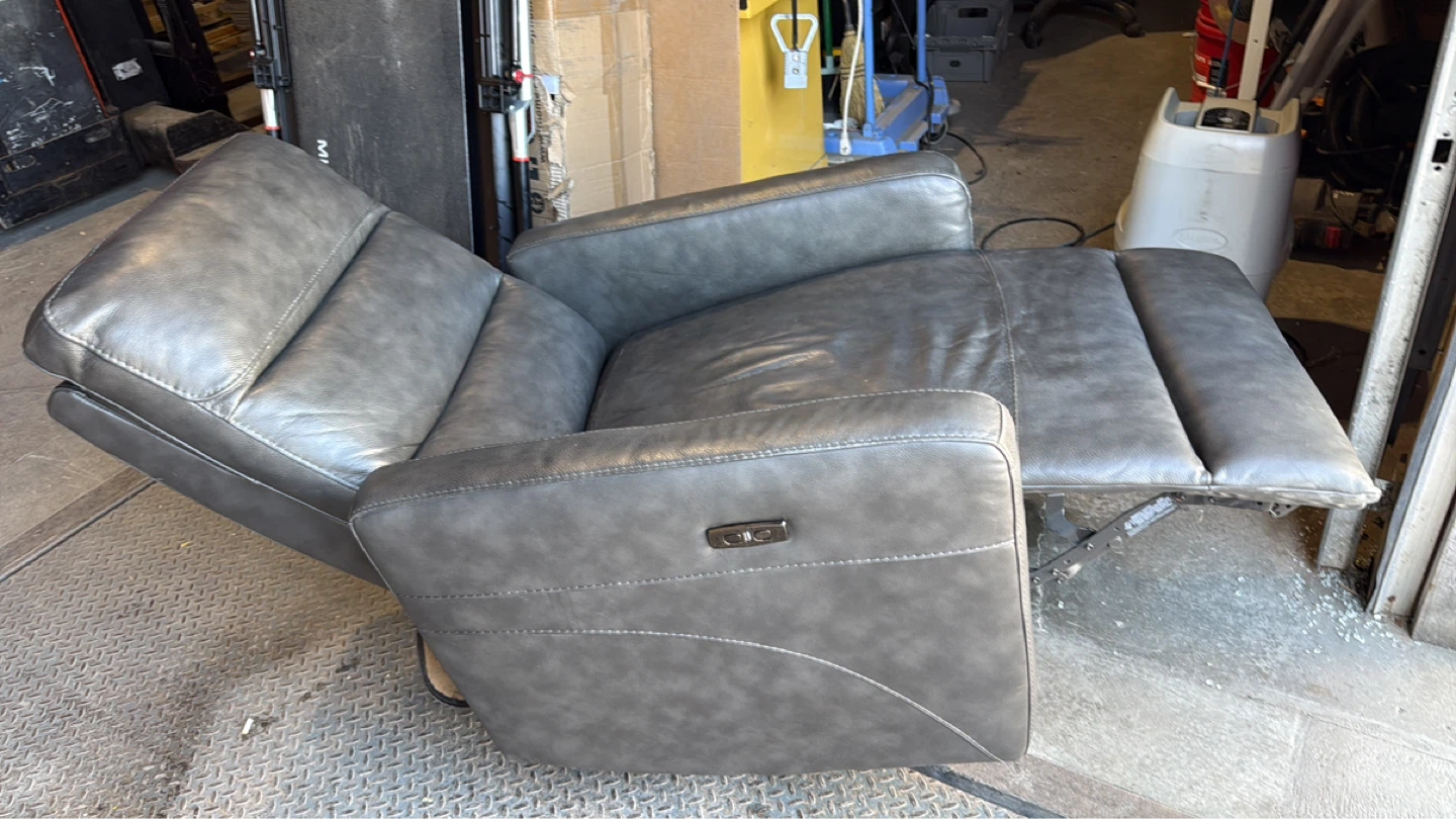 brown power recliner chair