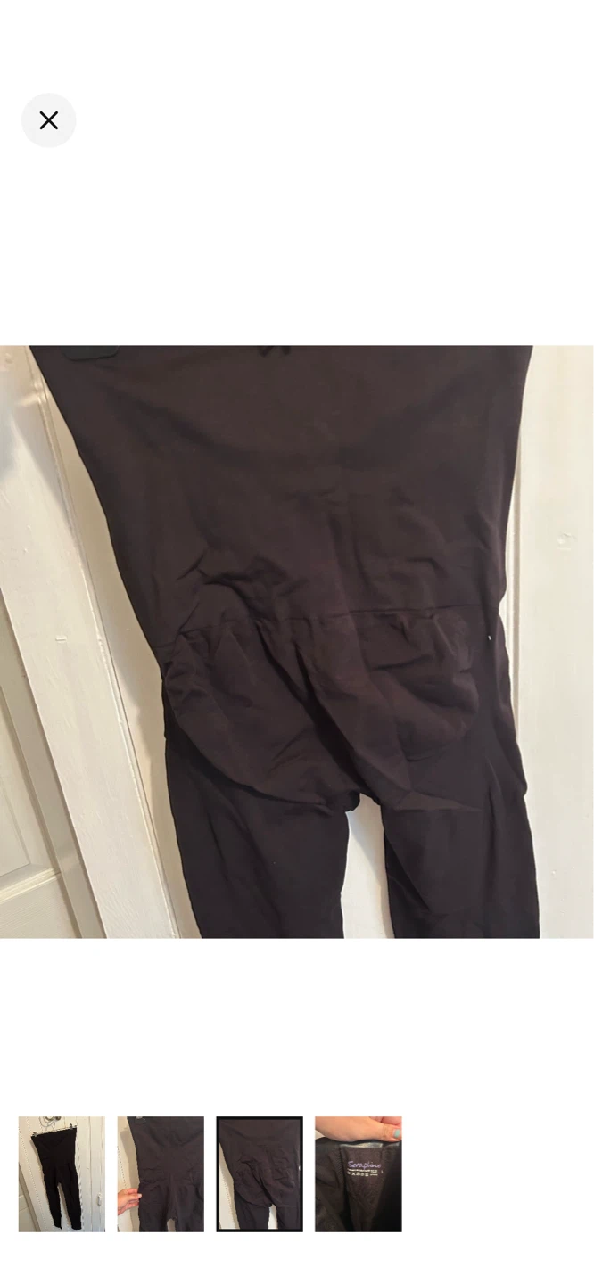 Seraphine Black Maternity Support Leggings Size L - photo 3