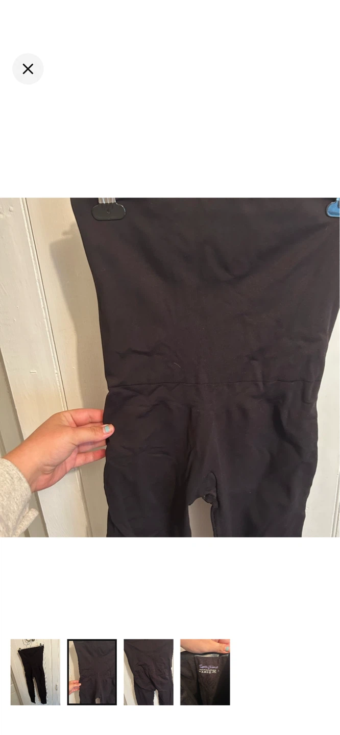 Seraphine Black Maternity Support Leggings Size L - photo 2