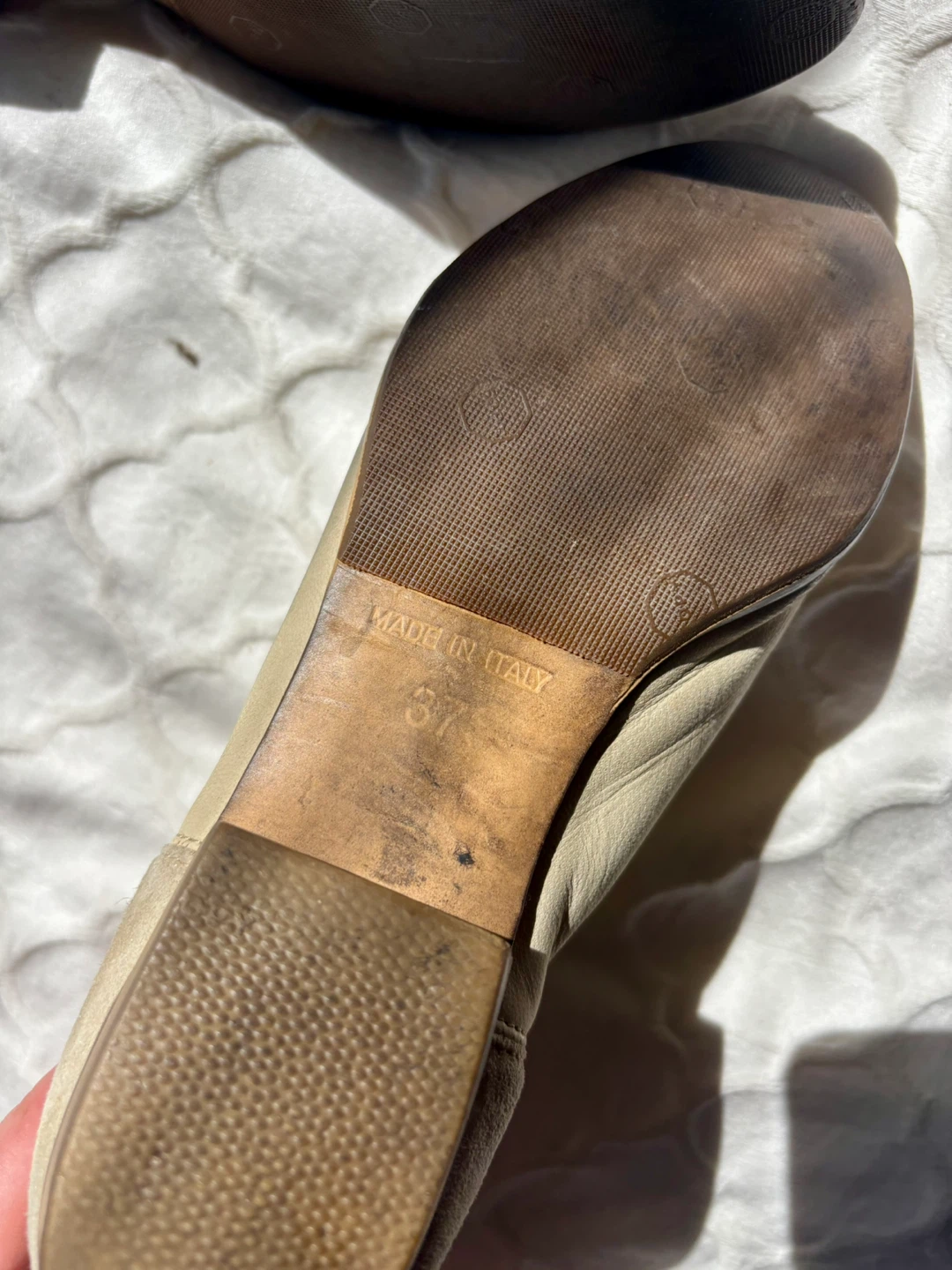 Beige Leather Chelsea Boots - photo 5