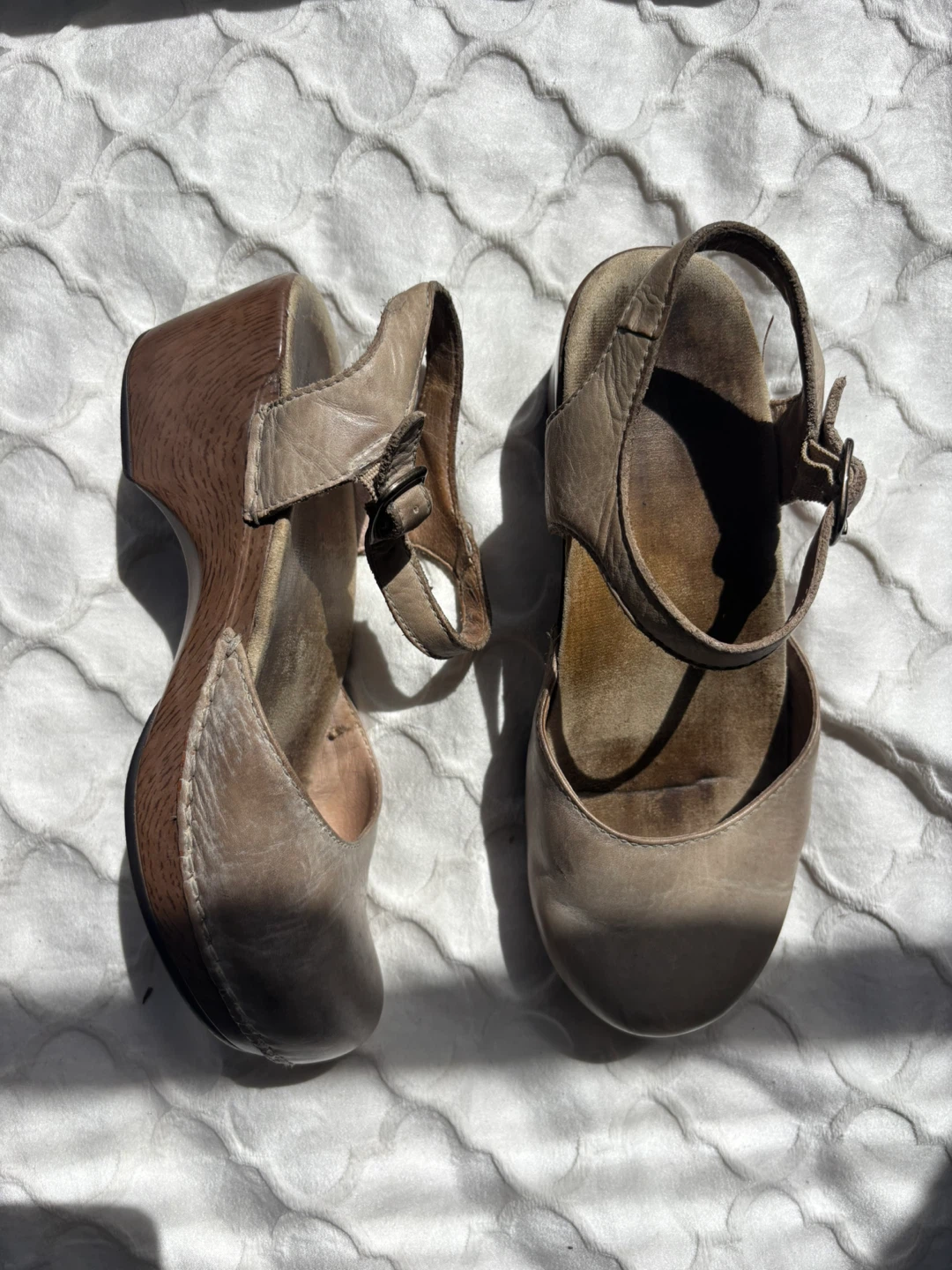 Dansko Women's Leather Clog Wedge Sandals - photo 5