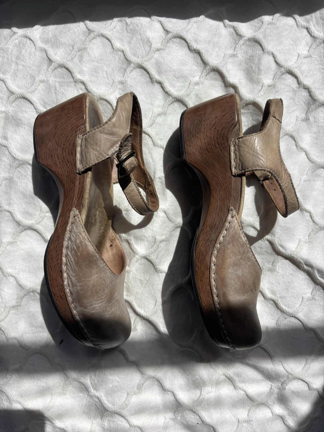 Dansko Women's Leather Clog Wedge Sandals - photo 3