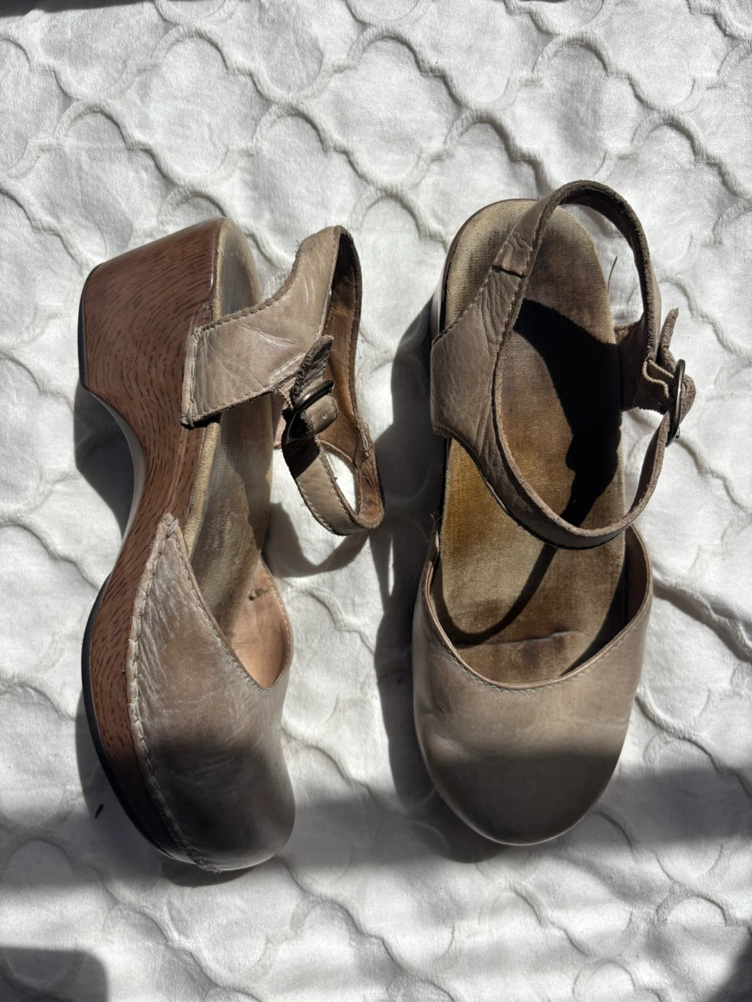 Dansko Women's Leather Clog Wedge Sandals - photo 4