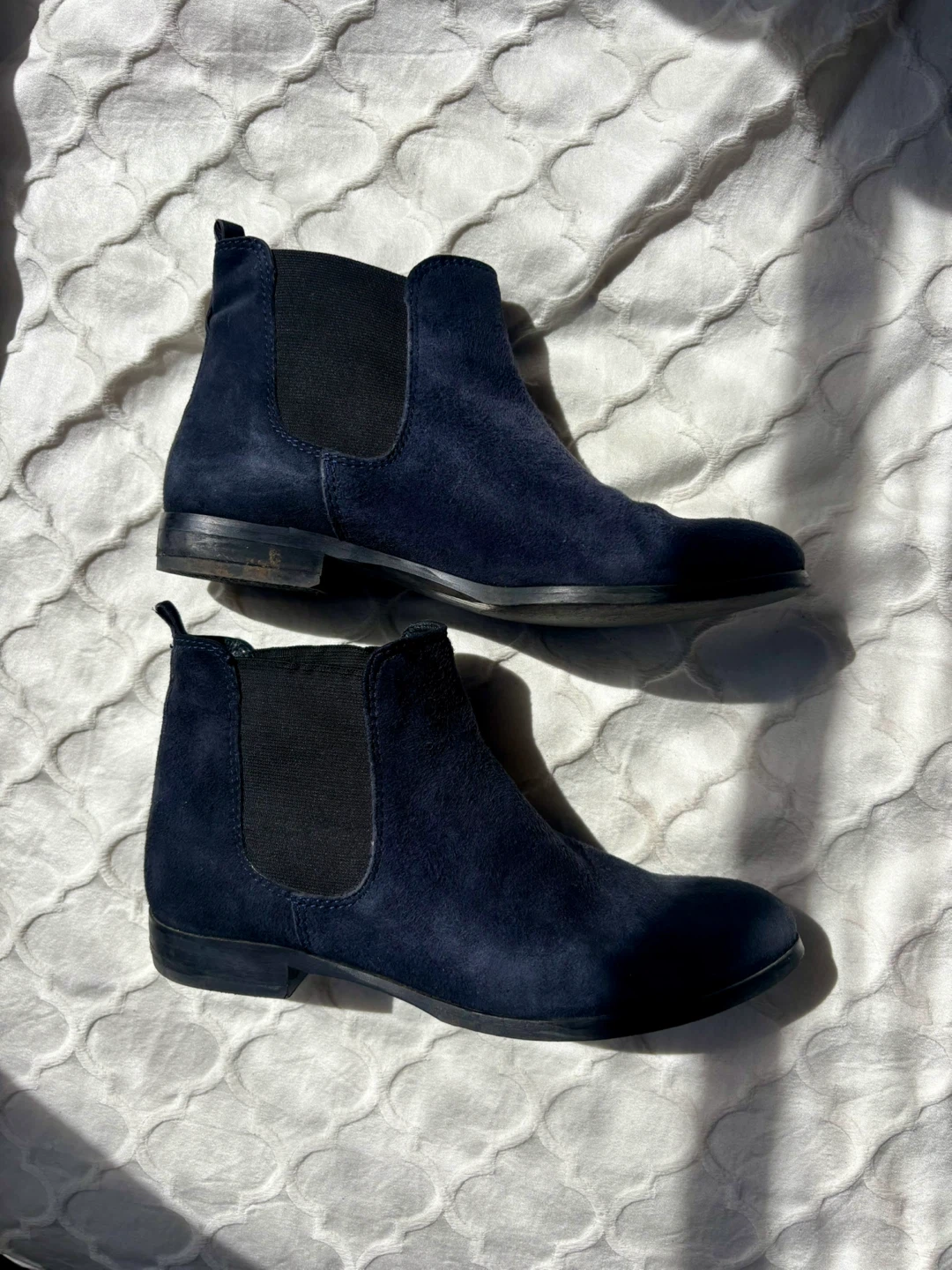 Navy Suede Chelsea Boots - photo 2