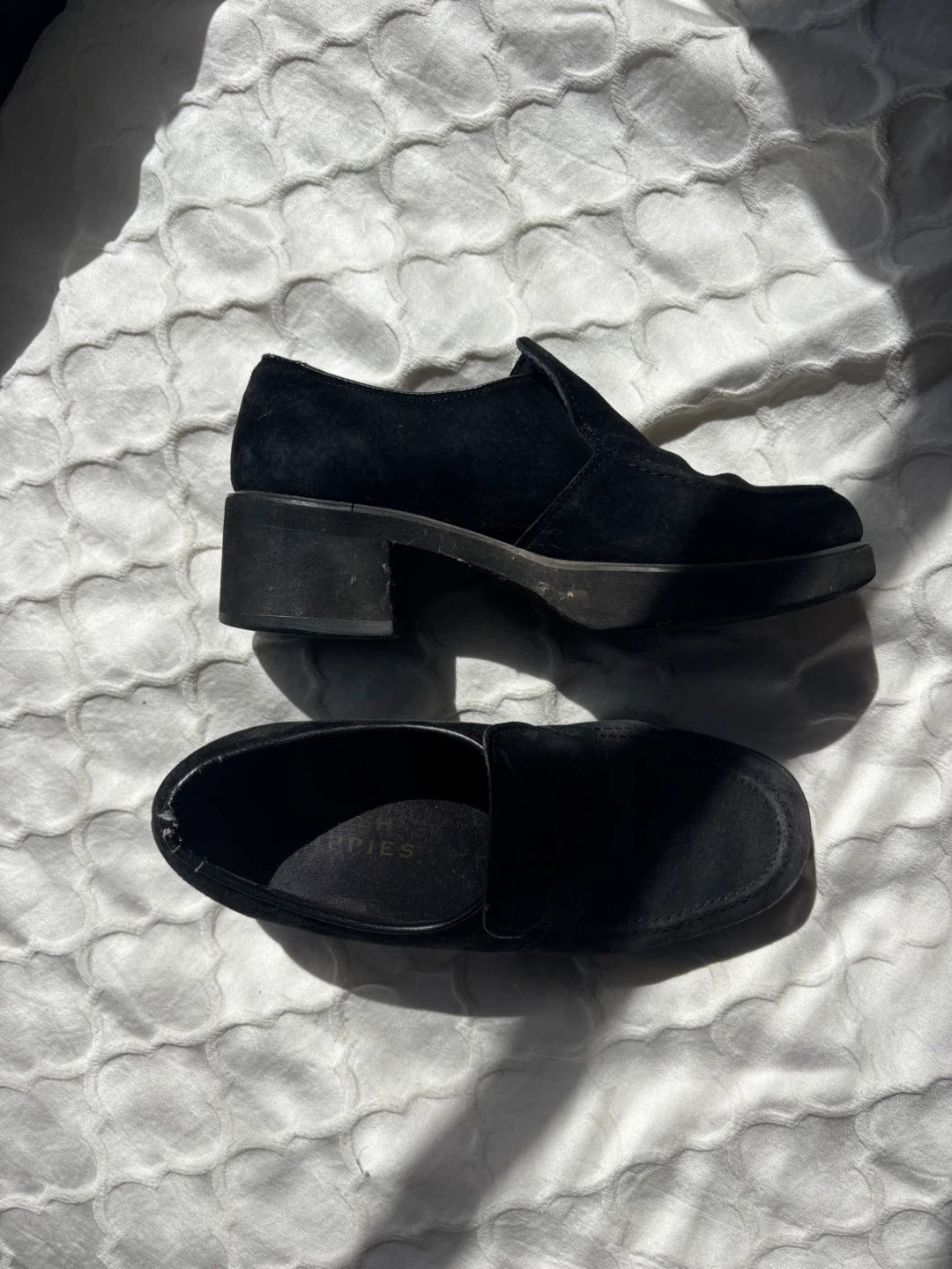 Hush Puppies Black Suede Loafers - photo 2