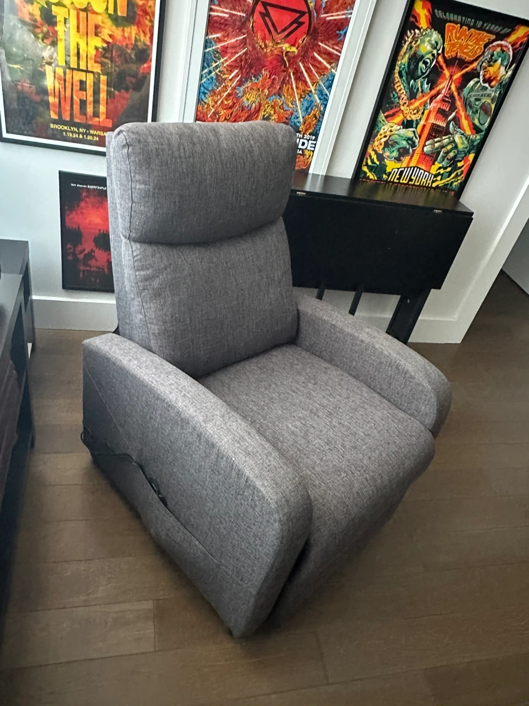 Gray Massage Recliner