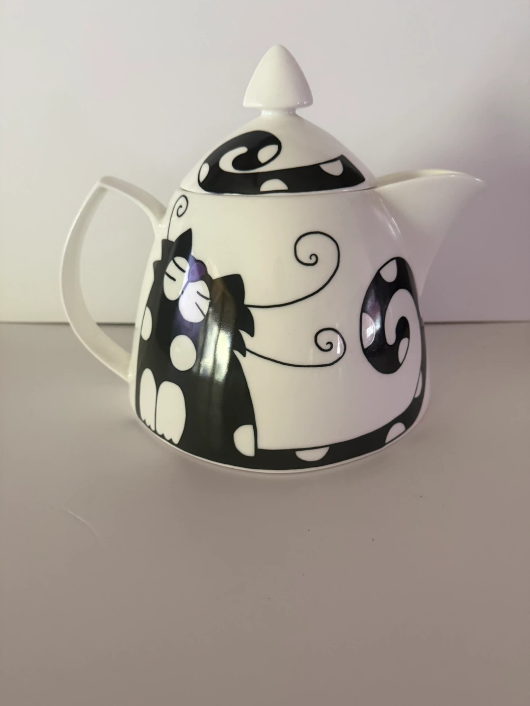 Fine China cat teapot - photo 3