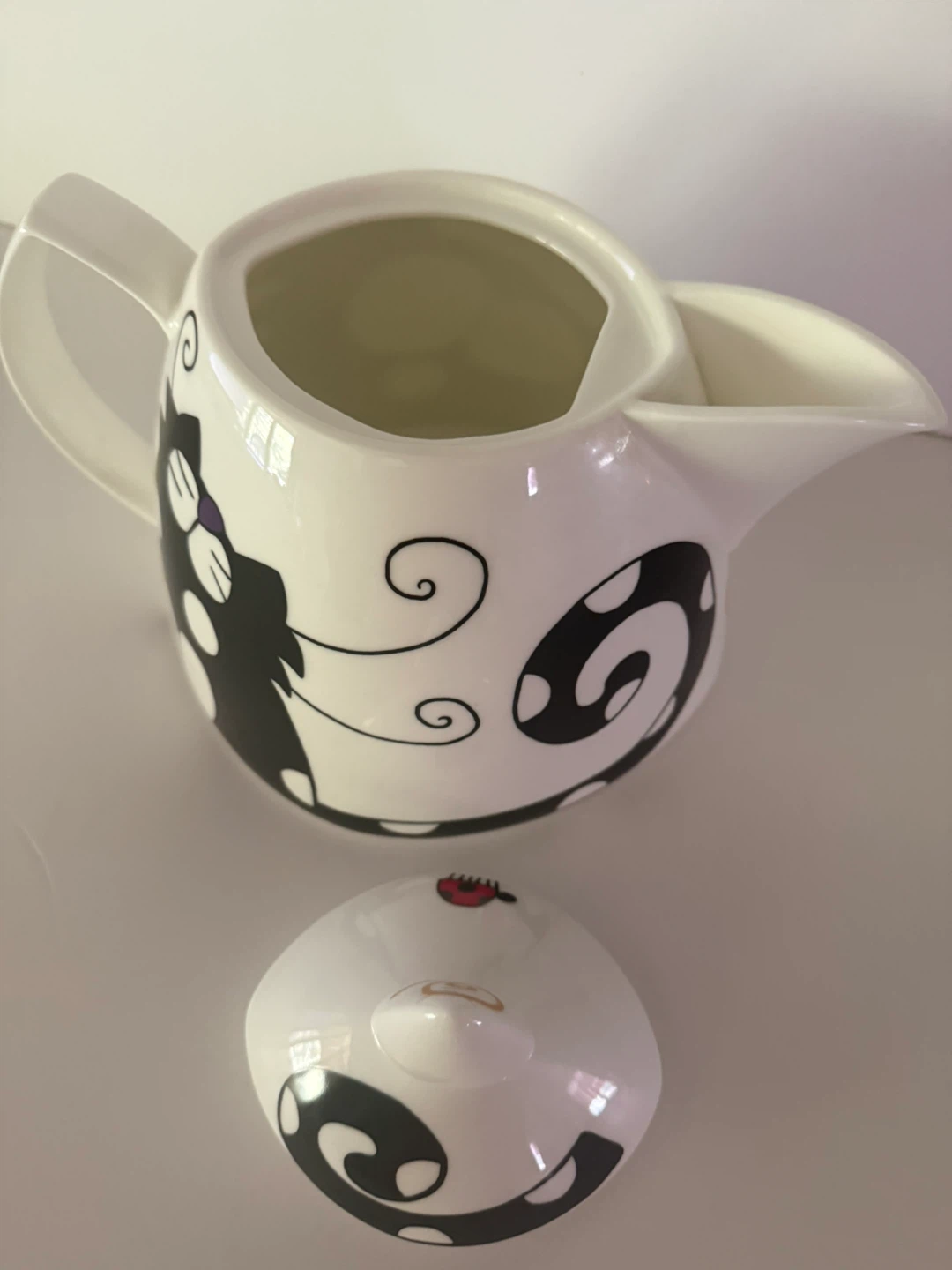 Fine China cat teapot - photo 4