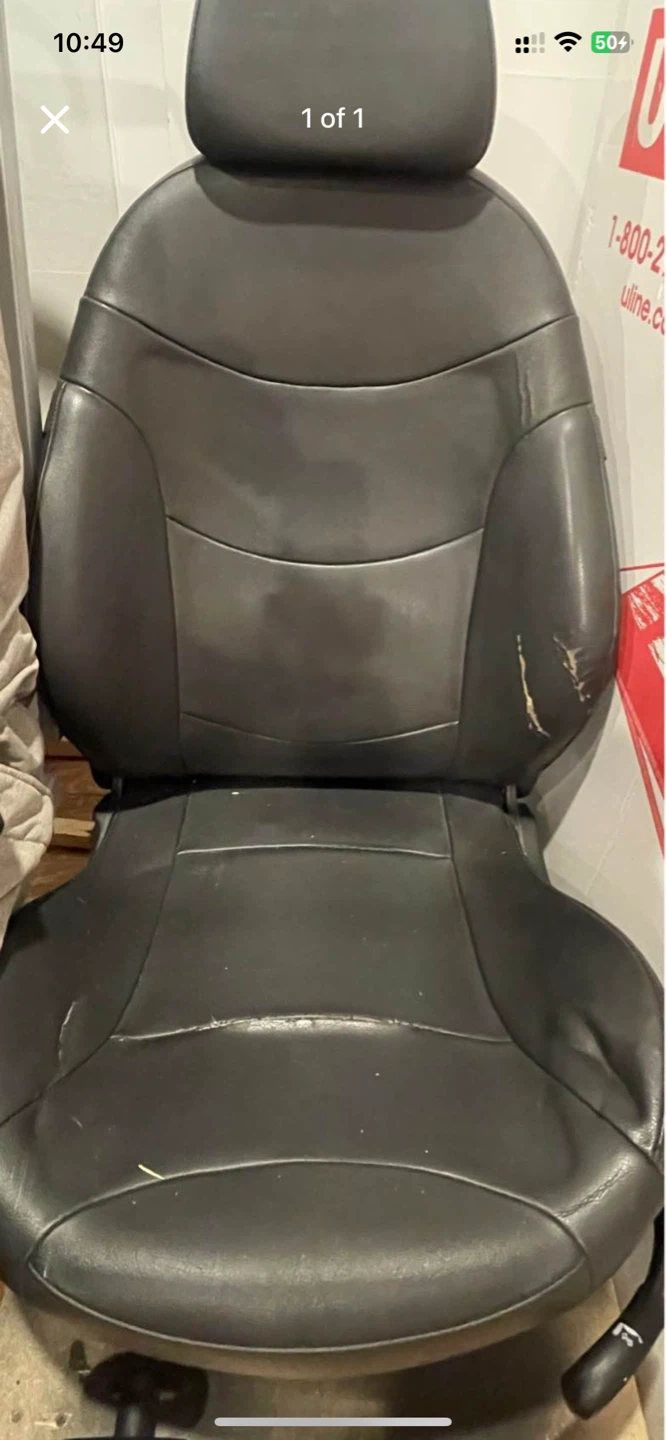 Black Leather Car Seat