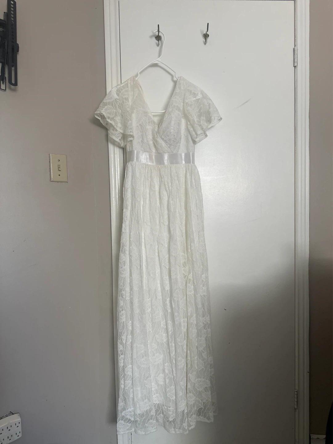 White Lace Maxi Dress