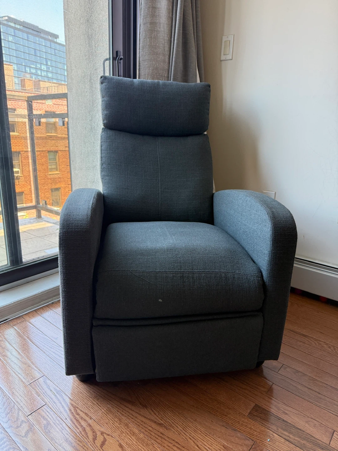 Dark Gray Recliner Chair - photo 2