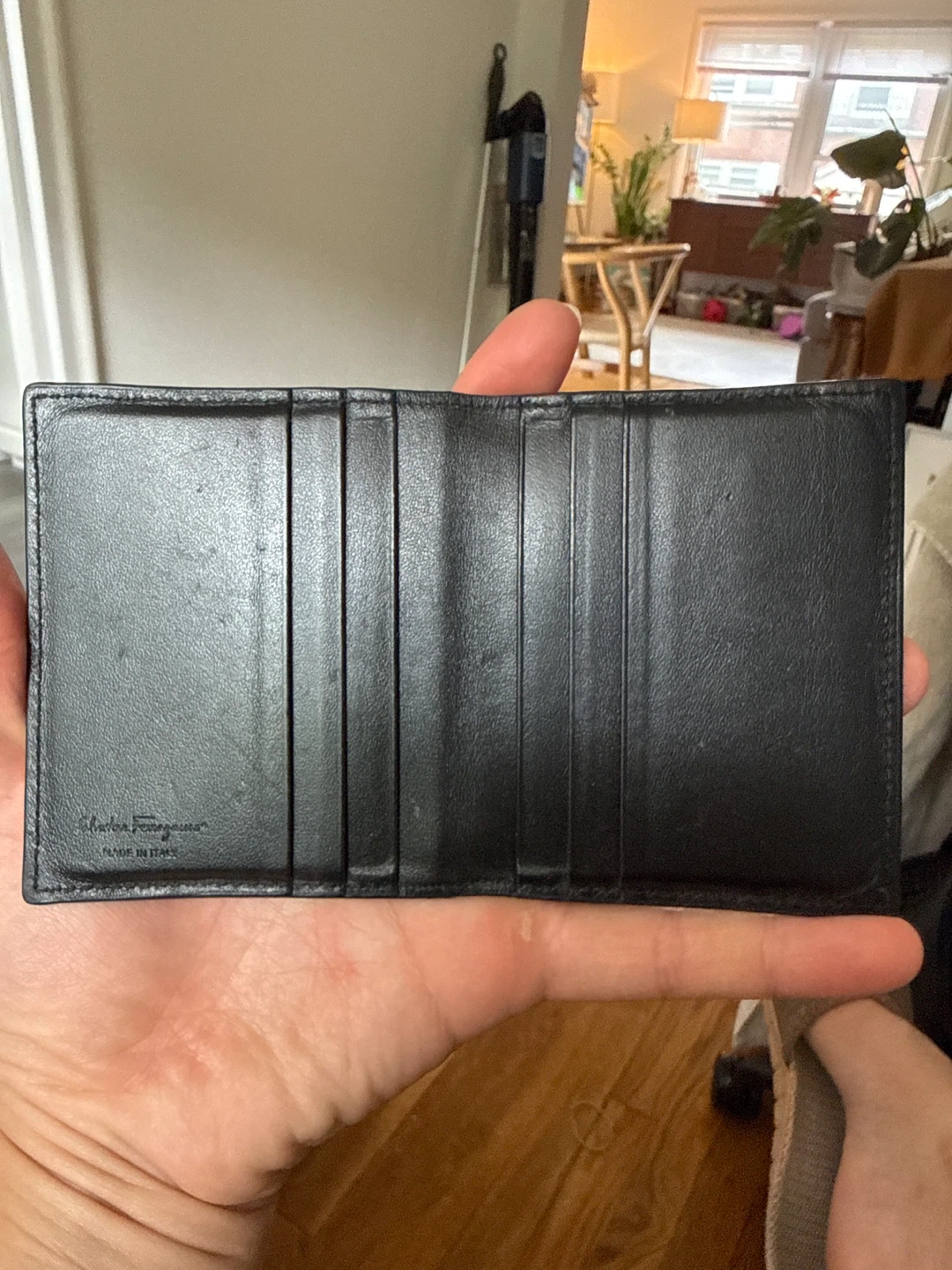 Salvatore Ferragamo Black Gancini Card Holder - photo 3