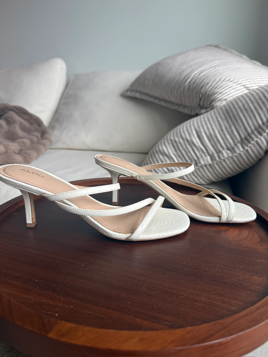 ALDO White Kitten HeelSandals size 9 - photo 2