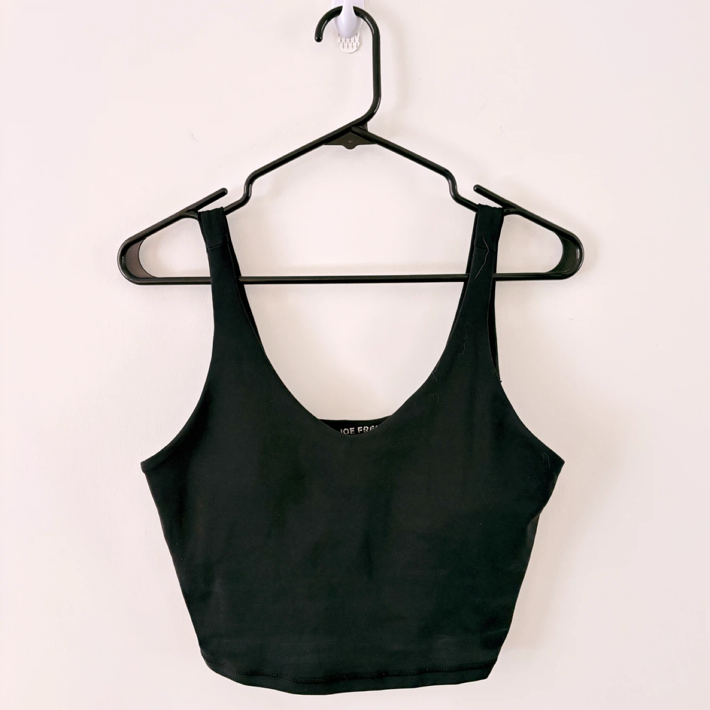 Joe Fresh Active Black Crop Tank Top Size M