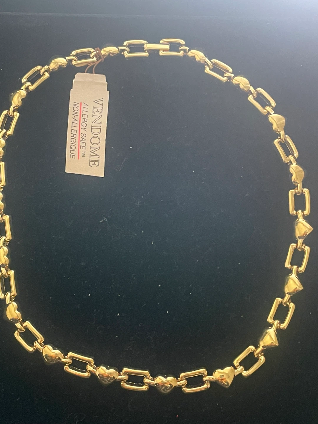 Vendome Gold Tone Heart Link Necklace - photo 3