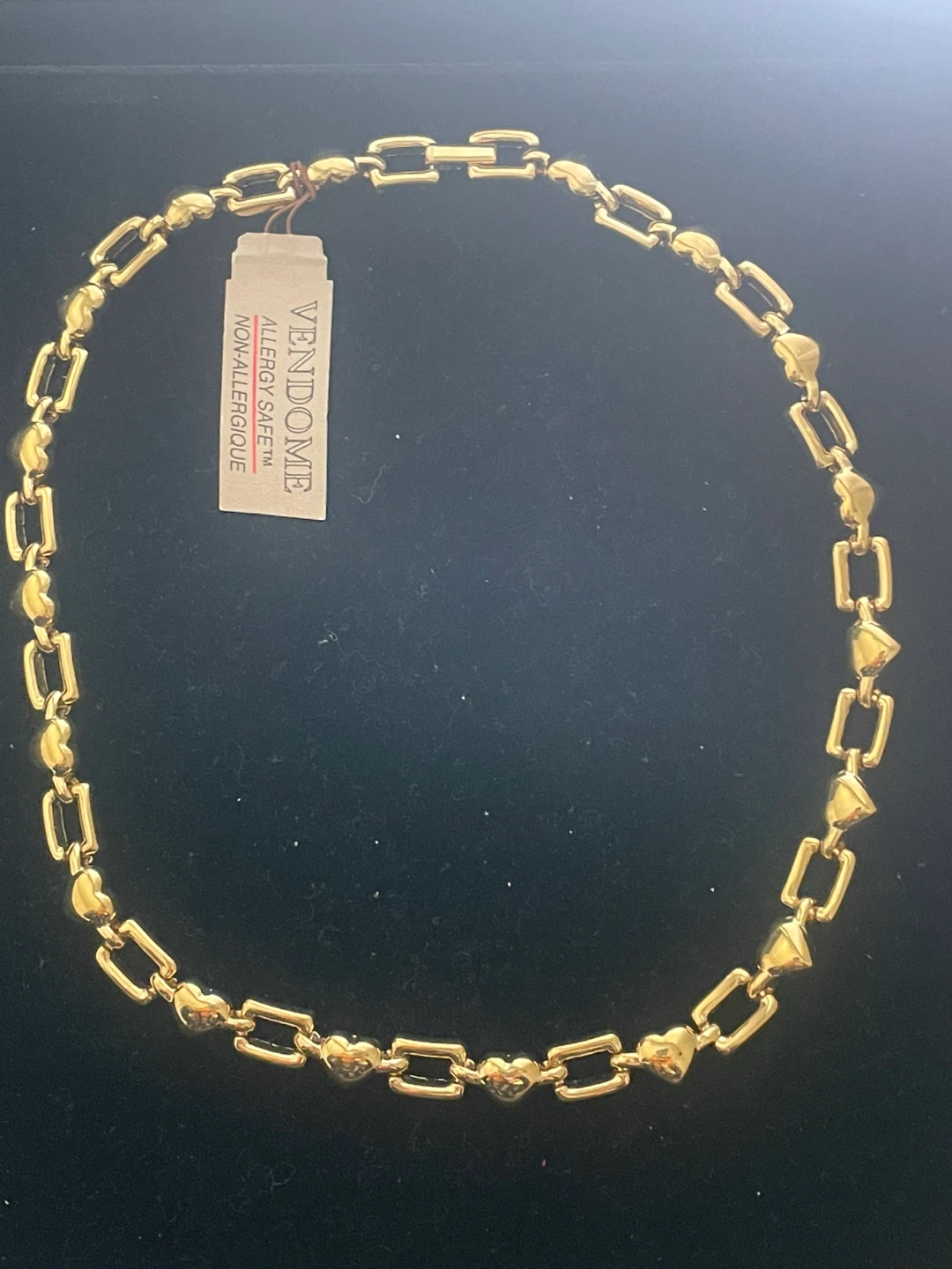 Vendome Gold Tone Heart Link Necklace - photo 2