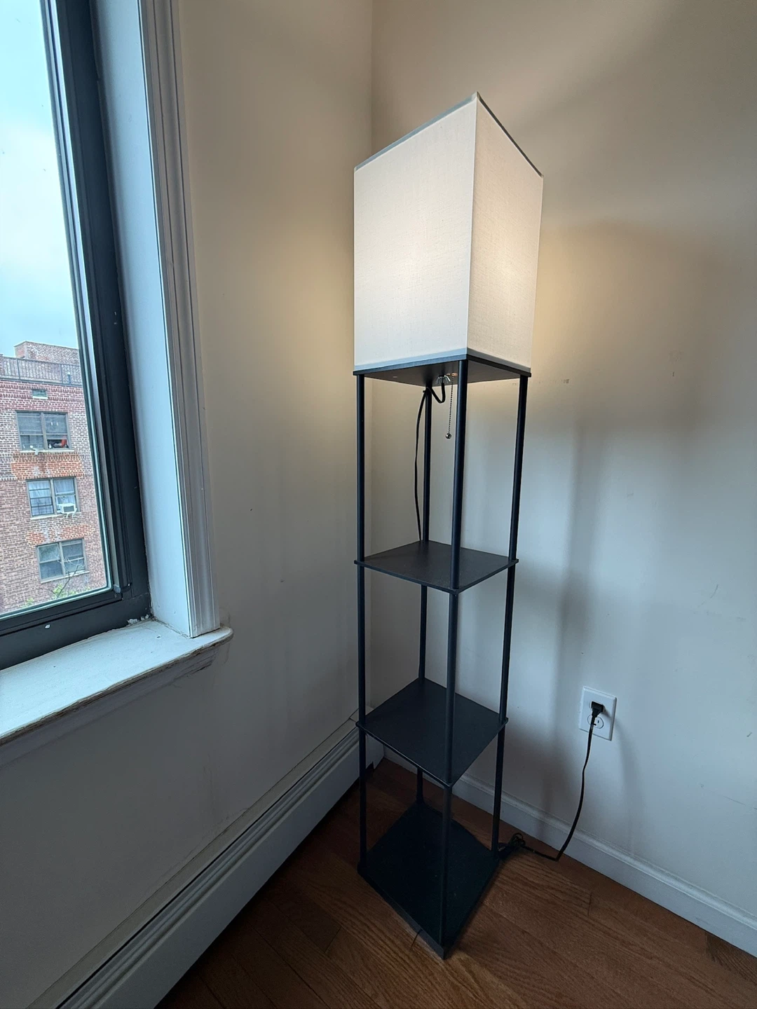 Floor Lamp with Shelves