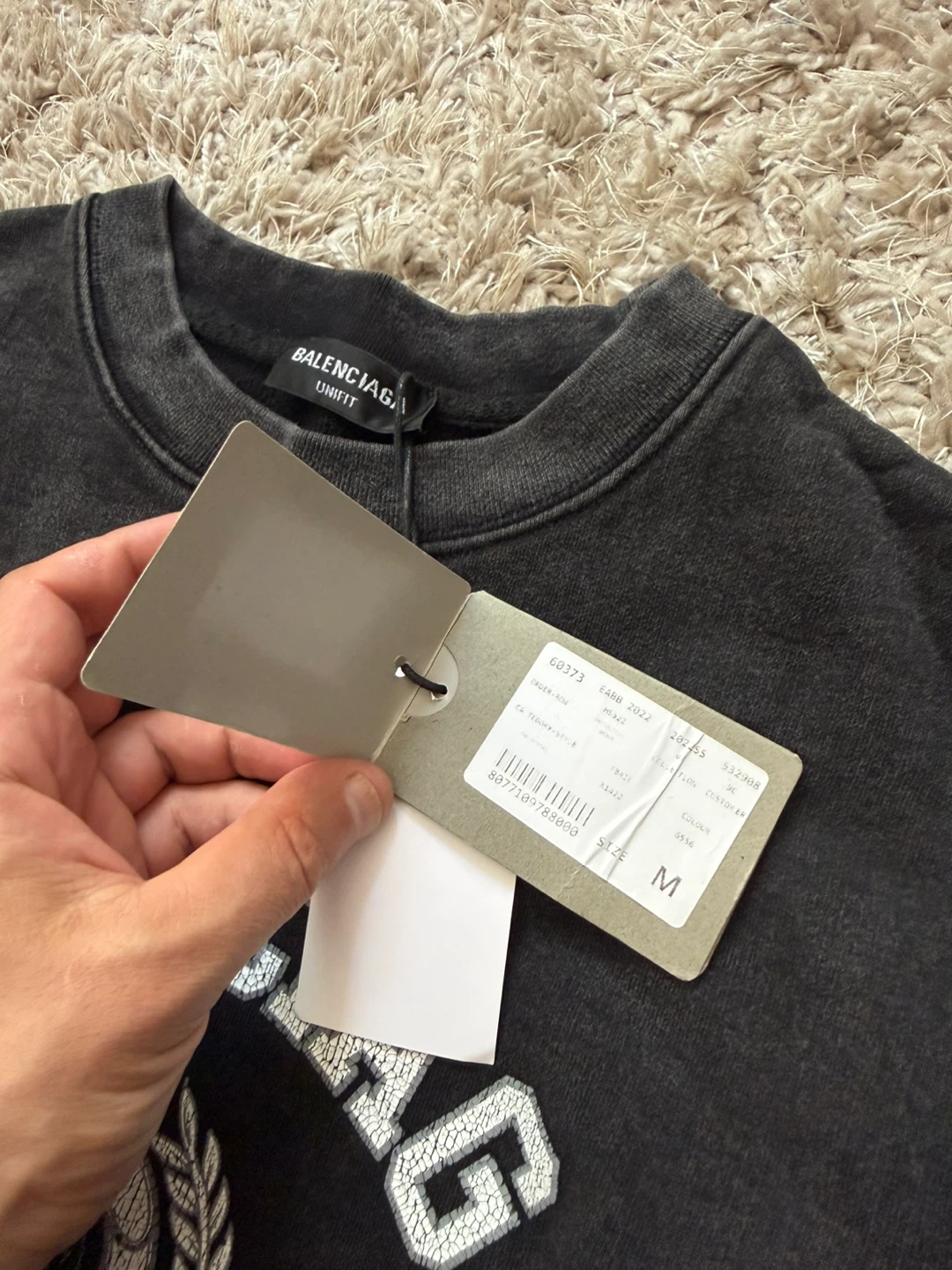 Balenciaga "Paris 1917" Crewneck Sweatshirt - Size M - photo 4