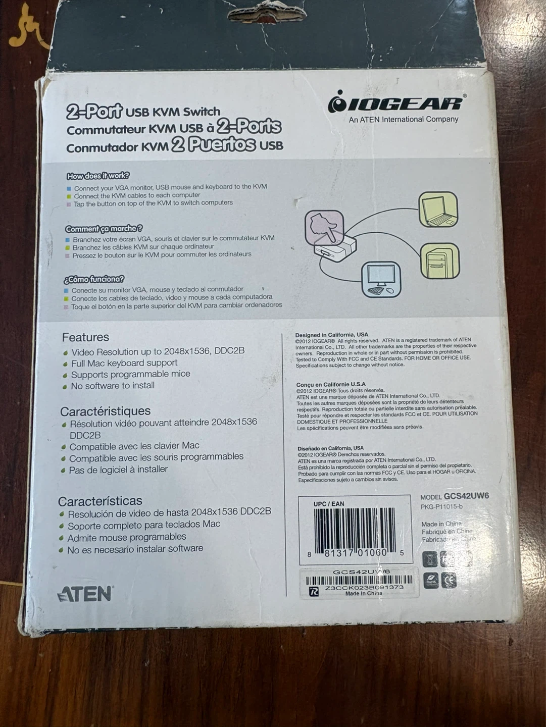 IOGEAR 2-Port USB KVM Switch - photo 2