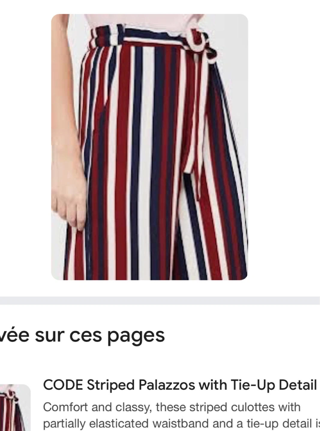 CODE Striped Palazzo Pants - photo 3