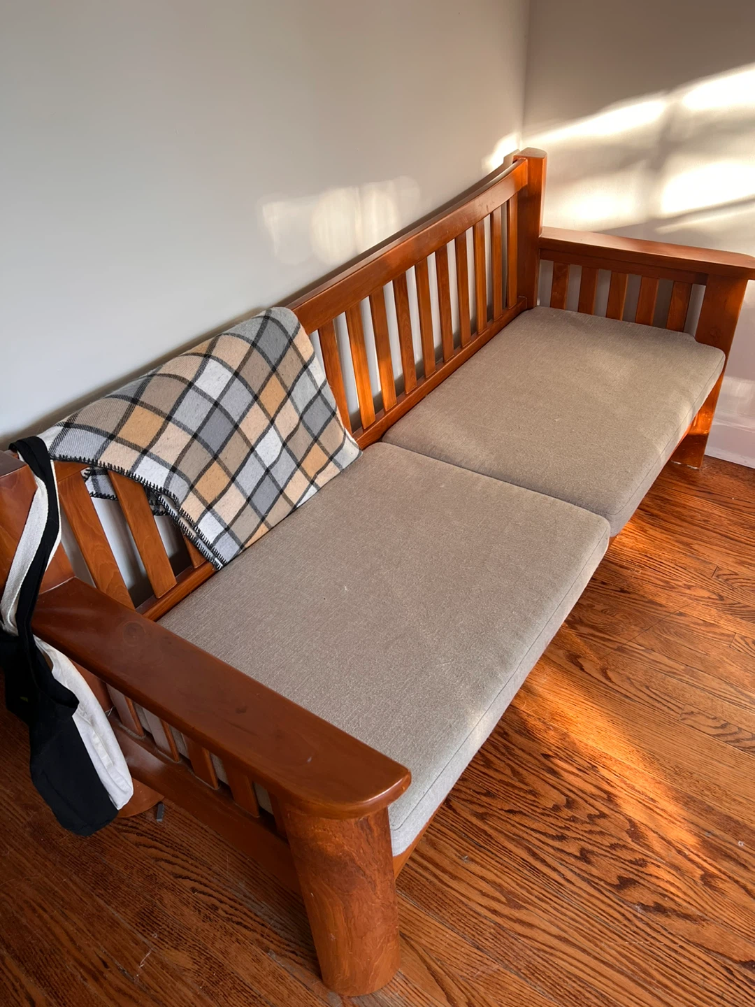 Solid Indonesian Teak Sofa