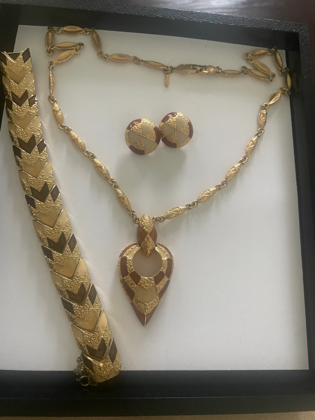 Vintage DORLAN Necklace, Bracelet, and Earrings Set - photo 2