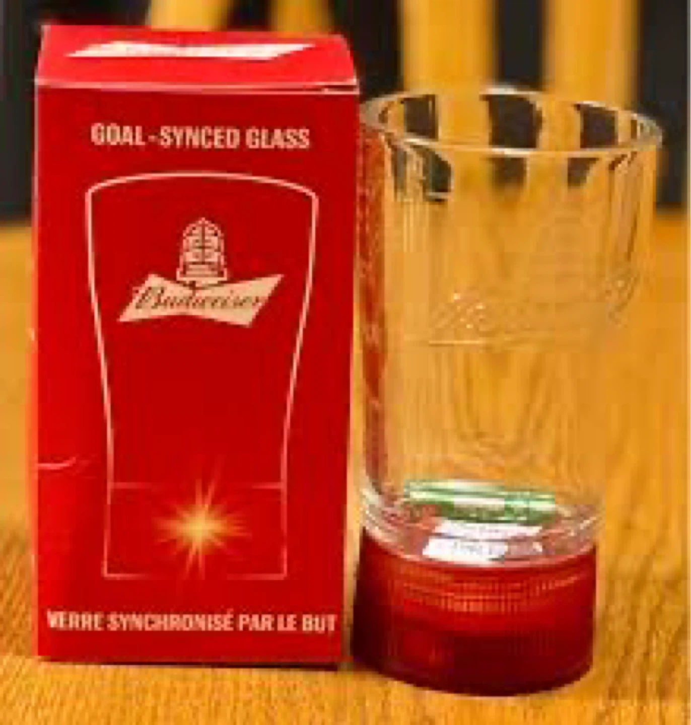 Budweiser Goal-Synced Glass with Box - photo 2