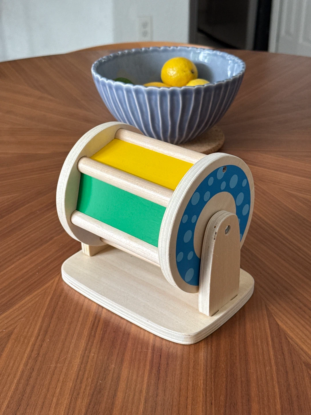 Wooden Toy Roller with Colors