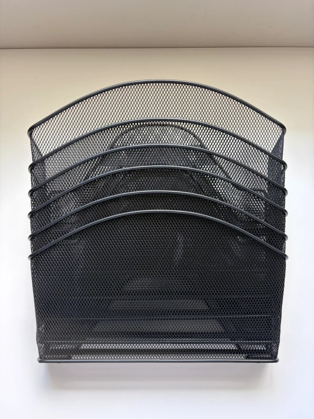 Black Mesh Desk Organizer Tray Set