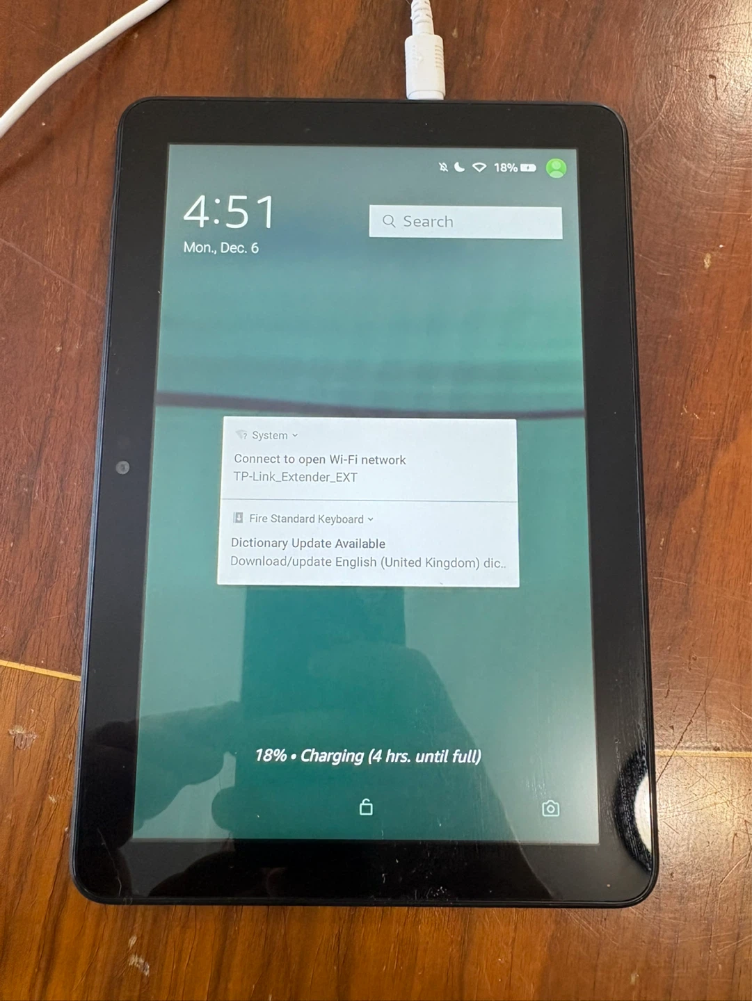 Amazon Fire Tablet 7 w power cord. 8” Screen - photo 2