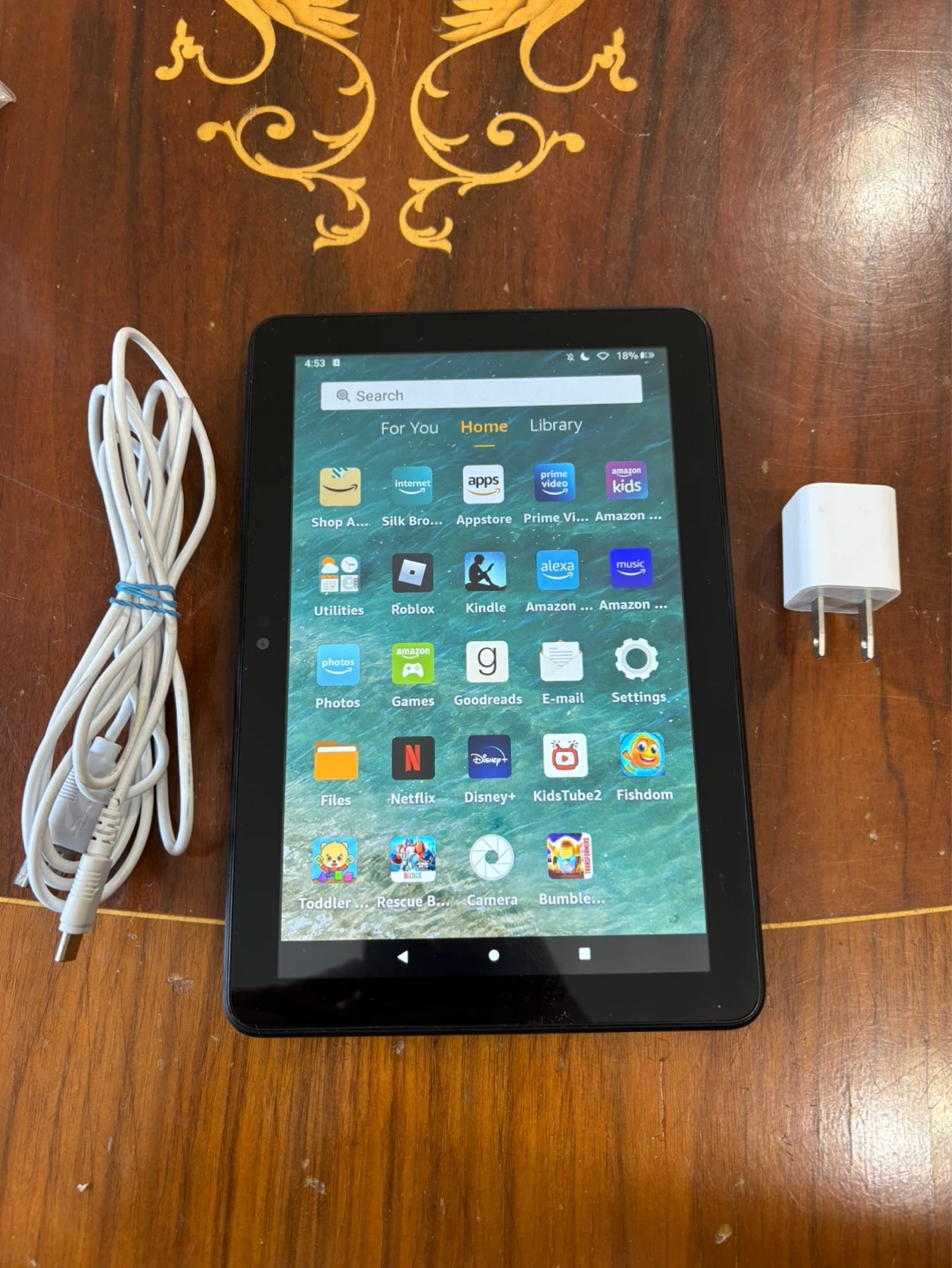 Amazon Fire Tablet 7 w power cord. 8” Screen - photo 3