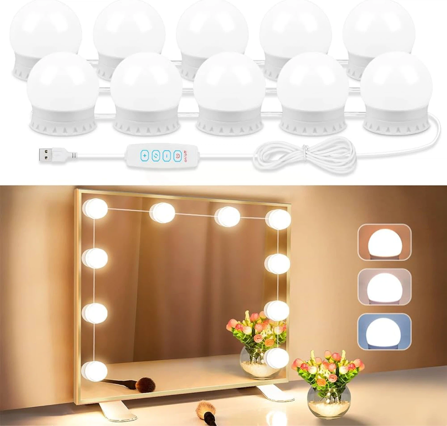 Bluestone litHome Hollywood Lights 10 LED Vanity Lights - photo 5