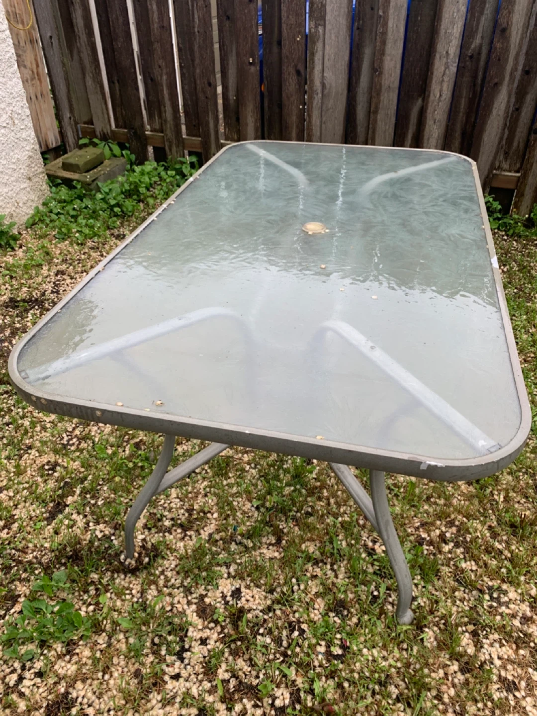 Glass Top Patio Table - photo 2