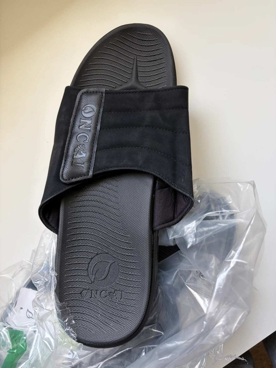 ONCAI Black Slides Sandals
