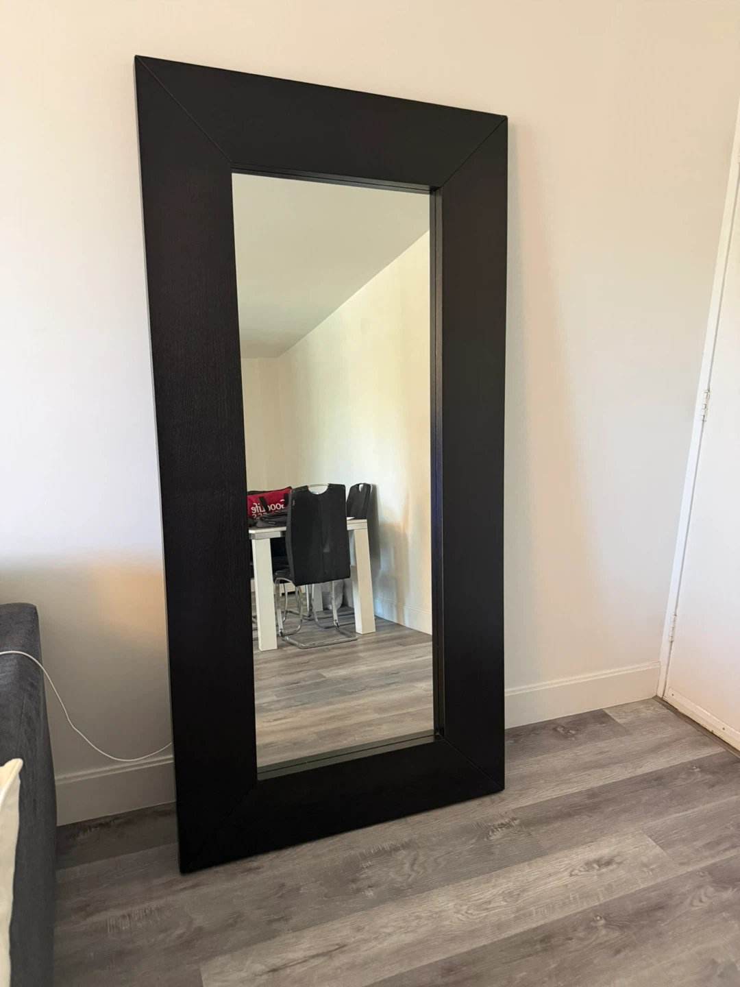 Large Black Framed Mirror