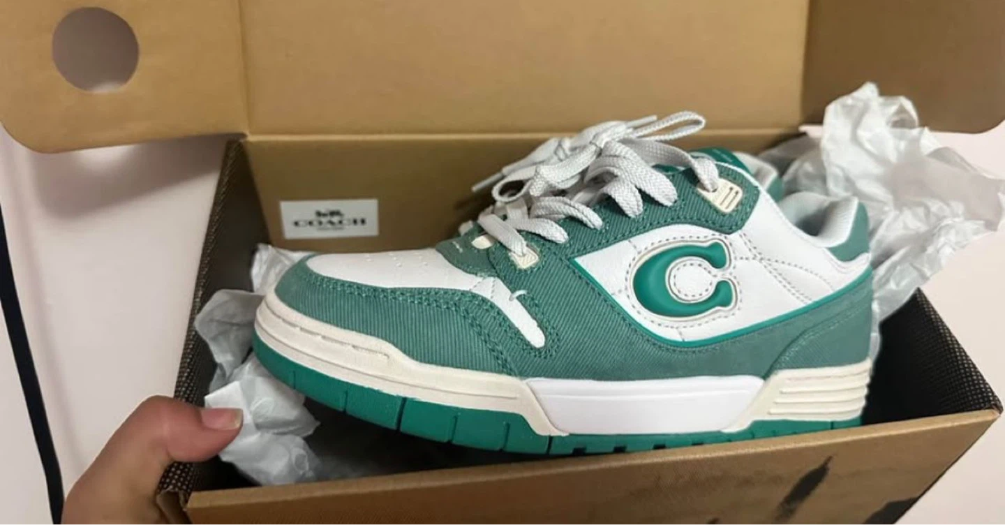 Coach Soho Sunkr Denim Sneakers - Size 6B