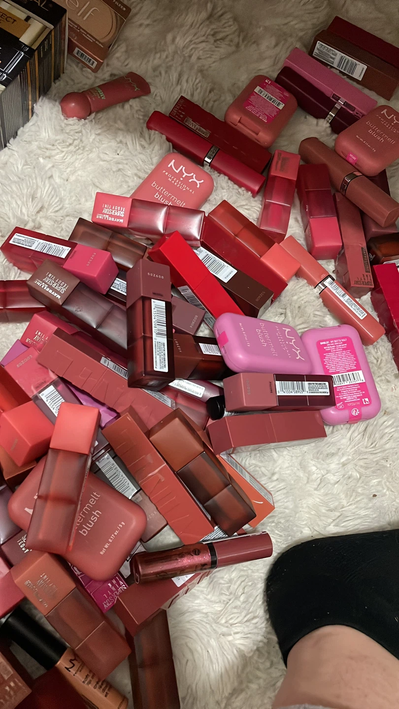 Assorted Lipsticks and Blushes from NYX and Maybelline