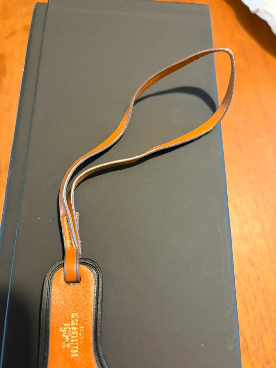 Hermès Orange & Yellow Leather Sandal Charm - photo 3