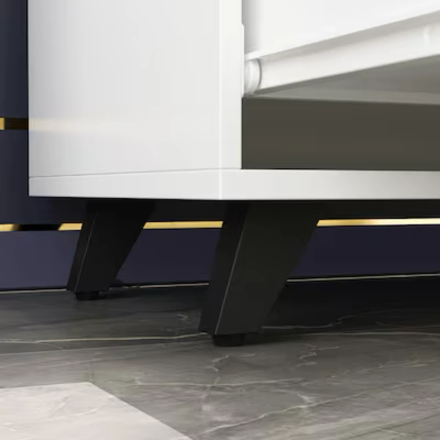 White Media Console TV Stand - photo 5