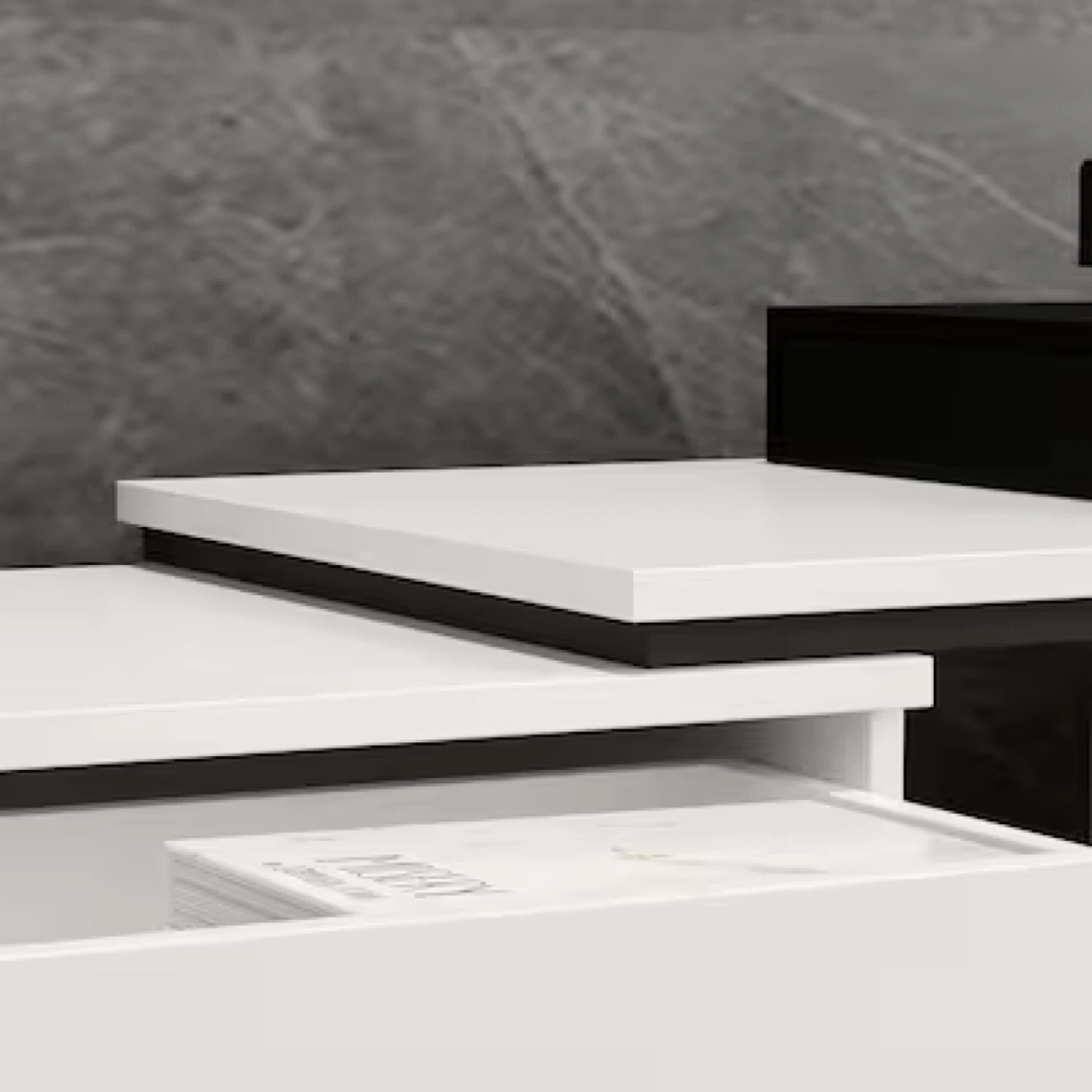 White Media Console TV Stand - photo 3