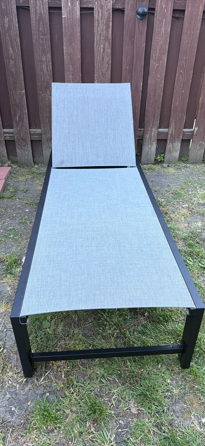 Sun Lounger KD Grey Sling