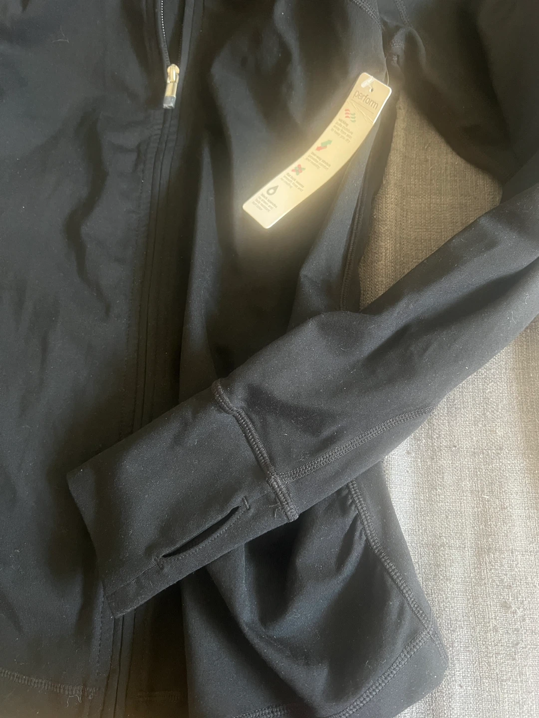 Gap Maternity Black Zip-Up Jacket XS - photo 3
