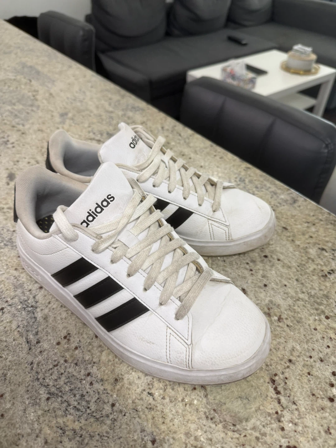 Adidas Grand Court Shoes - White/Black - photo 2