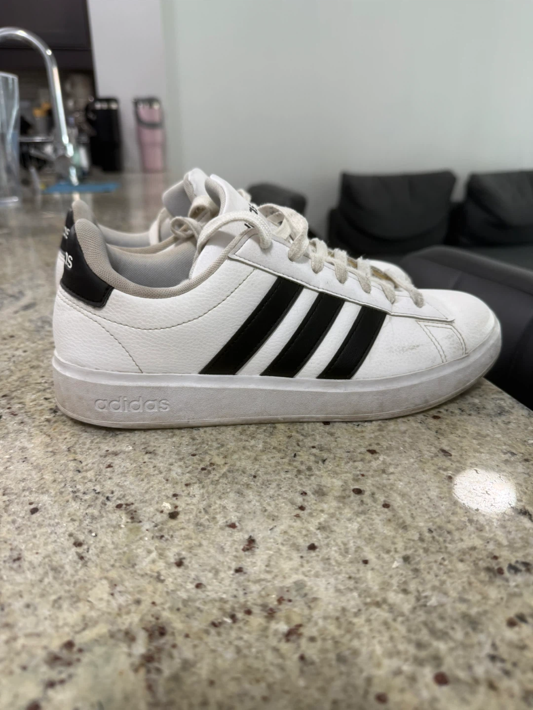 Adidas Grand Court Shoes - White/Black