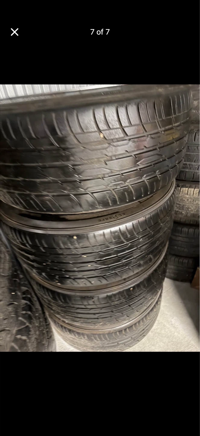 Chrome 5-Spoke Wheels with Tires - photo 4
