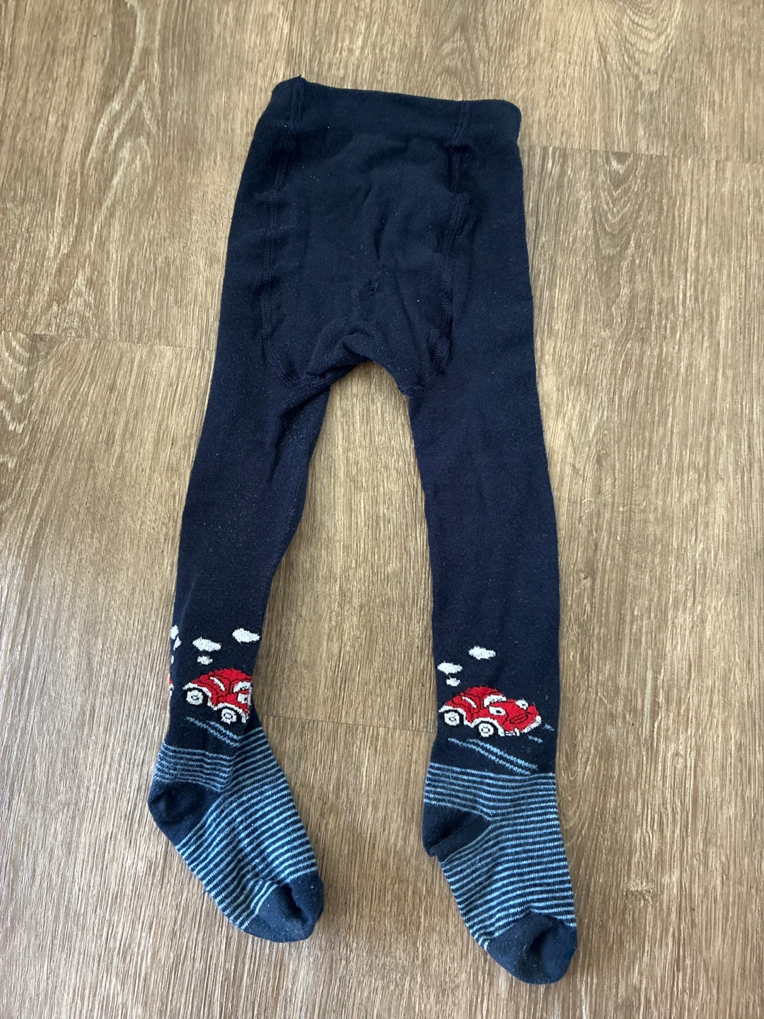 Navy Blue Tights with Red Cars - photo 2
