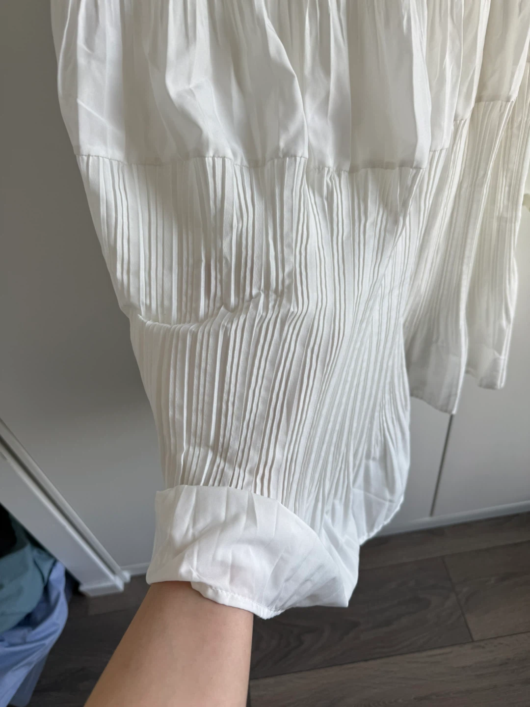 White Pleated Tiered Maxi Skirt - photo 3