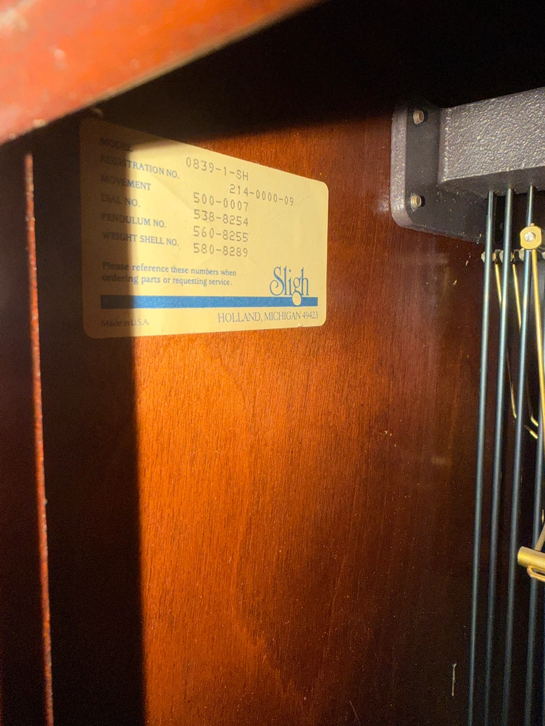 Sligh Grandfather Clock - photo 2