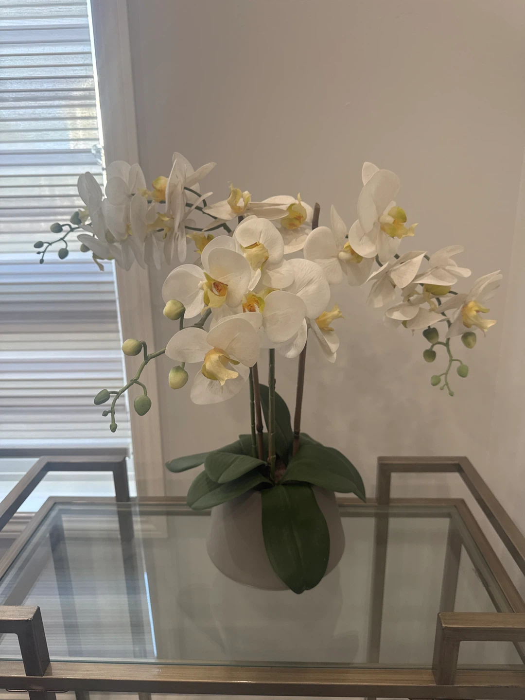 Artificial White Orchid Plant