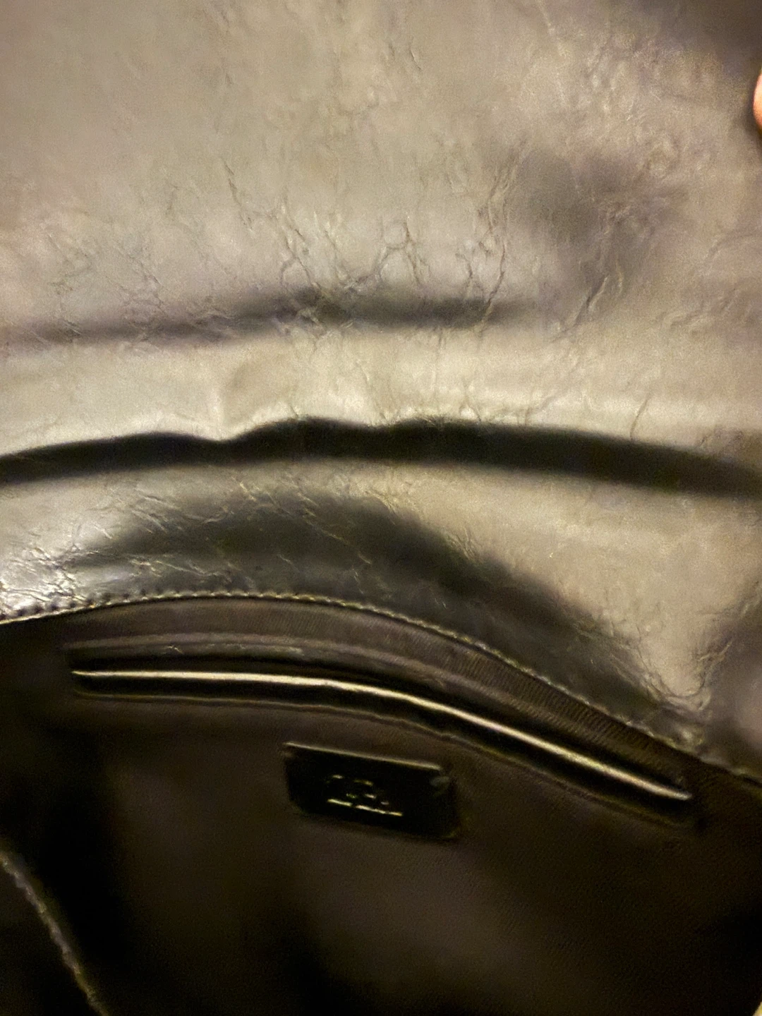 Black Quilted Shoulder Bag with Gold Hardware - photo 3